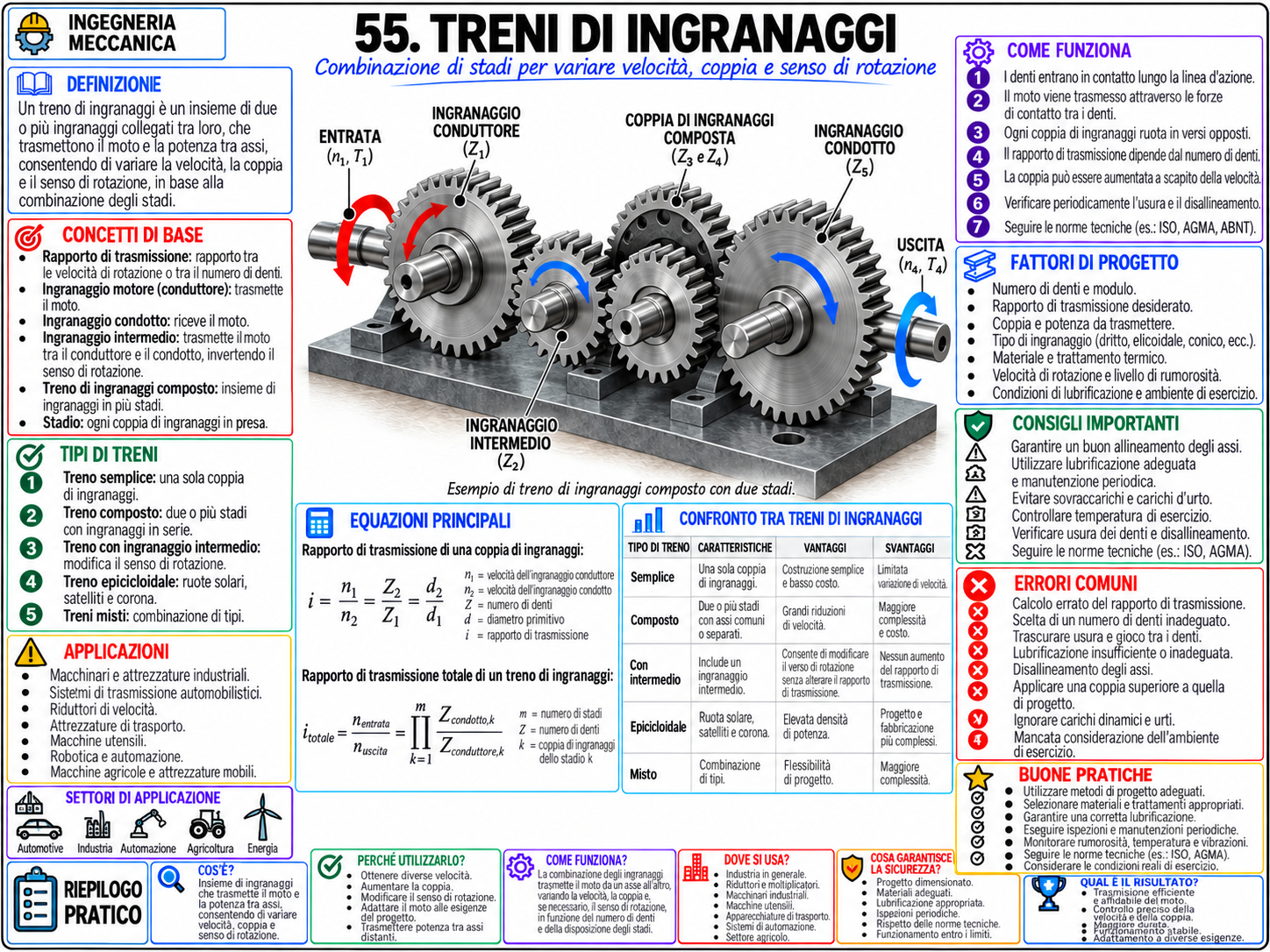 Mappa mentale di Ingegneria Meccanica (8/10)