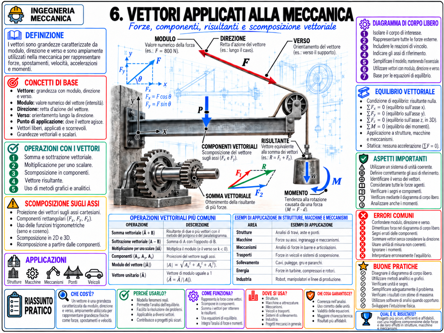 Mappa mentale di Ingegneria Meccanica (1/10)