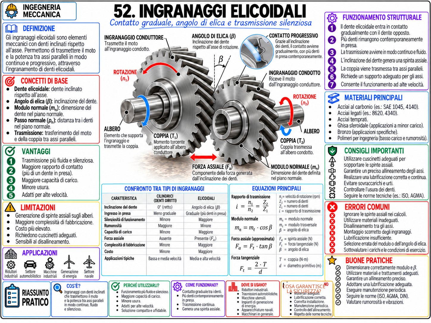 Mappa mentale di Ingegneria Meccanica (6/10)
